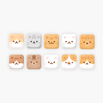 ねこキーキャップキーホルダー